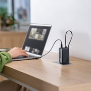 Anker Power Bank, 30W, 5,000mAh, fusion, built-in usb-c cable