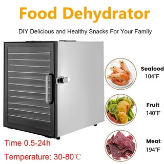 Reemix Food Dehydrator Machine, Compact Dehydrators for Food and Jerky,  Fruits, Veggies, 500W Dehydrated Dryer with Temperature Control, 5 BPA-Free