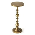 thumbnail image 1 of Beaumont Lane Transitional Metal Pedestal Side Table - Antique Gold, 1 of 6