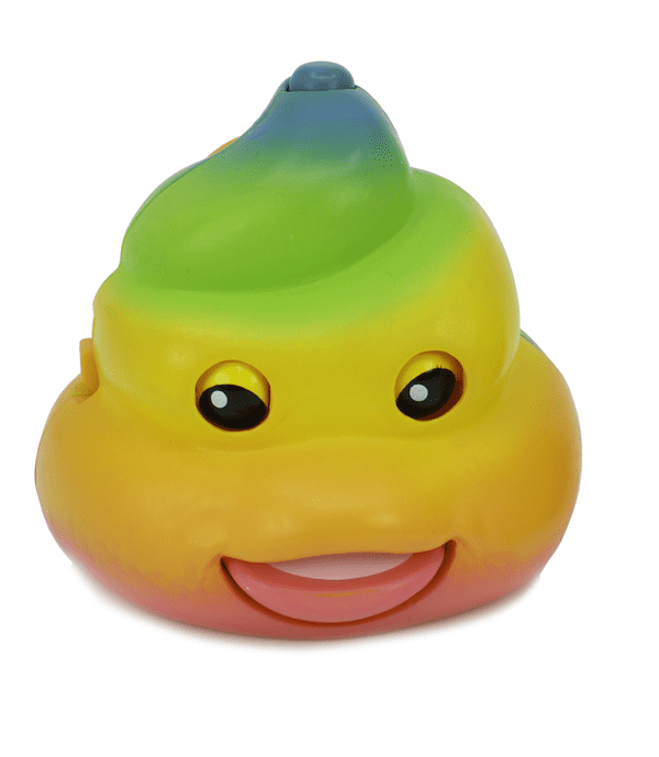 Mojimoto animated talk back rainbow poo