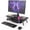 Black, variant on Fenge Monitor Stand, 2 Tiers Monitor Stands Riser, 23.6 Inch Computer Monitor Riser with Storage Organizer