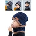 thumbnail image 6 of Deago Kids Winter Hat and Scarf Set Warm Knit Beanie Cap and Circle Scarf with Fleece Lining for Children Boys Girls (Gray), 6 of 7
