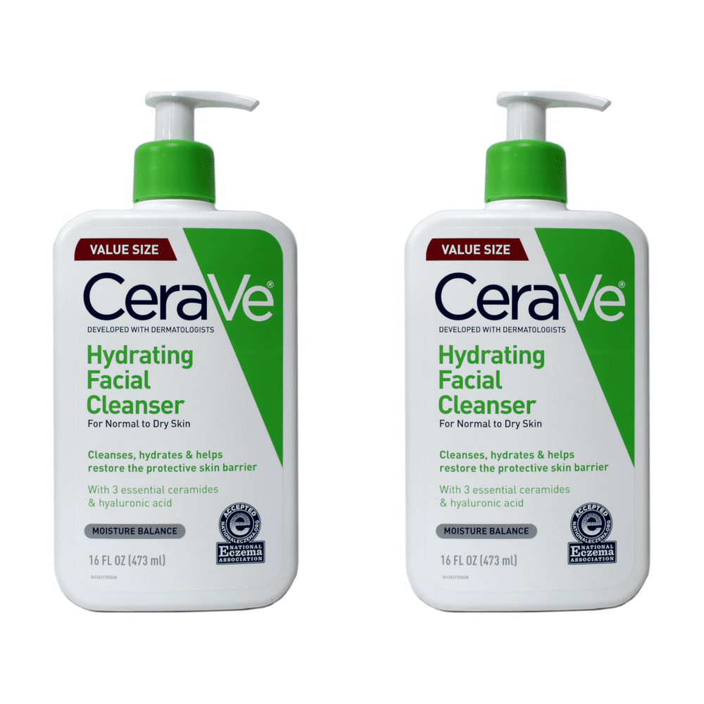 CeraVe Hydrating Facial Cleanser For Normal to Dry Skin Moisture