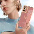thumbnail image 6 of Galaxy S21 5G Luxury Electroplated Case with Strap Love Heart Plating Gold Bumper Cover for Women Girls Anti-Scratch Shockproof Back Phone Case for Samsung Galaxy S21 5G 6.2 Inch, 6 of 12