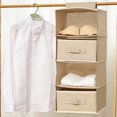 thumbnail image 4 of 4-Layer Hanging Bag Closet Wardrobe Clothes Organizer Basket Drawer Storage Box, 4 of 9