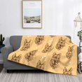 thumbnail image 2 of Rateoe German Shepherd Dog Pattern Flannel Throw Blanket, Ultra-soft Blanket for Bed, Couch, Car, Hypoallergenic Anti-pilling blanket-50"x40"(Horizontal), 2 of 6