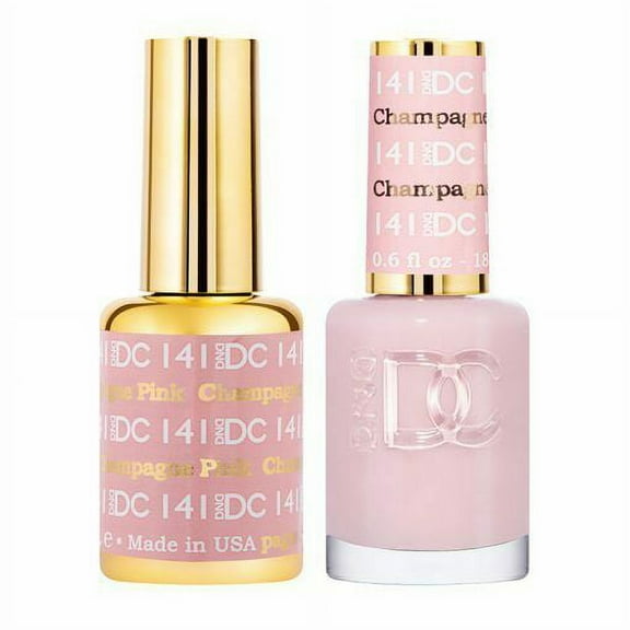 DND - DC Duo Soak off Gel & Matching nail polish - 141 Pink Champagne