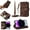 Brown, variant on Compatible with Google Pixel 7 Wallet Case, [6 Card Slots] Removable Adjustable Crossbody Necklace Lanyard Shoulder Strap Zipper PU Leather Case for Google Pixel 7,Purple
