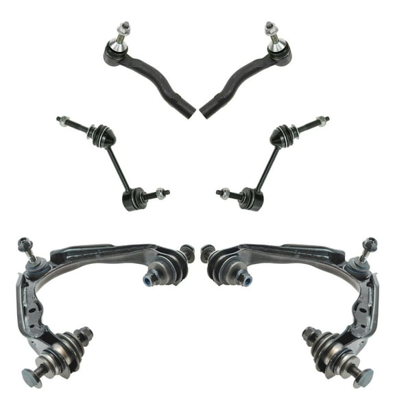 TRQ 6 Piece Steering Suspension Kit Control Arms tie Rods Sway Bar End Links PSA64876 Fits select: 2006-2011 FORD CROWN VICTORIA, 2006-2011 MERCURY GRAND MARQUIS