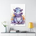 thumbnail image 4 of Watercolor Hippo Painting 2 - Nursery Collection - Bedtime Stories, 4 of 7