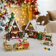 thumbnail image 5 of NEW Christmas Village Winter Snow House Christmas Elk Santa Claus Building Blocks Sets with LED Light, Boys and Girls Gifts(1418 PCS), 5 of 6