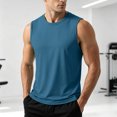 thumbnail image 2 of idosla Men's Sleeveless Shirts Quick Dry Tank Tops for Men Sun Protection UPF 50+ Athletic Gym Workout Muscle Shirts (Light Blue, XL), 2 of 3