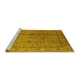 thumbnail image 2 of Ahgly Company Machine Washable Indoor Rectangle Oriental Yellow Industrial Area Rugs, 2' x 4', 2 of 4