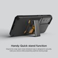 thumbnail image 4 of VRS Design Phone Case for Galaxy S21 FE (2021), [QuickStand Pro] Premium Sturdy Multi-Angle Kick Stand Phone Case (Black), 4 of 9