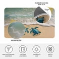 thumbnail image 3 of Coastal Turtle Door Mat Indoor Outdoor, Summer Beach Nautical Ocean Waves Non Slip Welcome Mat with Rubber Backing, Absorbent Fabric Front Door Mats Entryway Rug for Home Patio Entrance 20"x31.5", 3 of 9