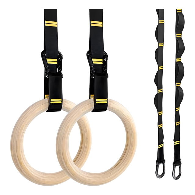 Almencla Gymnastics Rings Exercise Fitness for Home Gym Office Park Full Body Workout