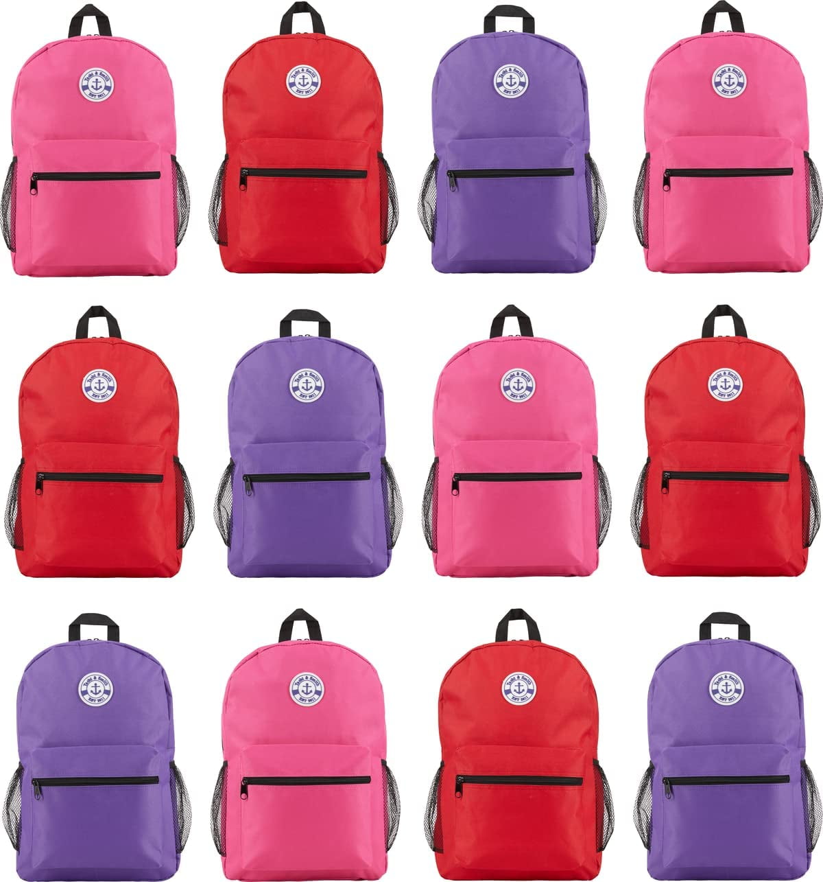Wholesale Kids Backpacks School - Neon Colored Straw Backpack for Children