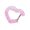 Pink, variant on DIY Art Craft Keychain Clear Acrylic Love Shape Fashion Trendy Decoration Portable Gift For Her Birthday Party