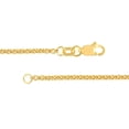 thumbnail image 3 of 14K Yellow Gold Women's 16" 1.8mm Hollow Round Box Chain Necklace with 060 Gauge and Lobster Lock Quality Tag, 3 of 4