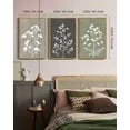 thumbnail image 4 of 16x24in3pcs Natural Framed Flower Framed Wall Art Vintage Floral Minimalist Wall Hanging Decor for Office Farmhouse Colorful Botanical Prints Artwork, 4 of 8