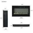 thumbnail image 2 of SESSLIFE 36" Fireplace Heater Insert, Remote Control Electric Fireplace for Inside, Wall Mounted & Insert Fireplace, 9 Flame Colors and Adjustable Temperature, ETL Listed, TE1984, 2 of 10