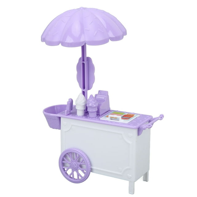 Mini Furgoneta De Helados, Carrito De Helados De Casa De Muñecas, Juguete De Plástico Seguro Para Juegos De Rol ANGGREK CE2013
