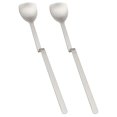 thumbnail image 3 of 2 Pcs Cuillères Multifonctions Cuillères pour Boissons Froides Poignée Courbée Nouveauté Cuillères à Dessert, 3 of 8