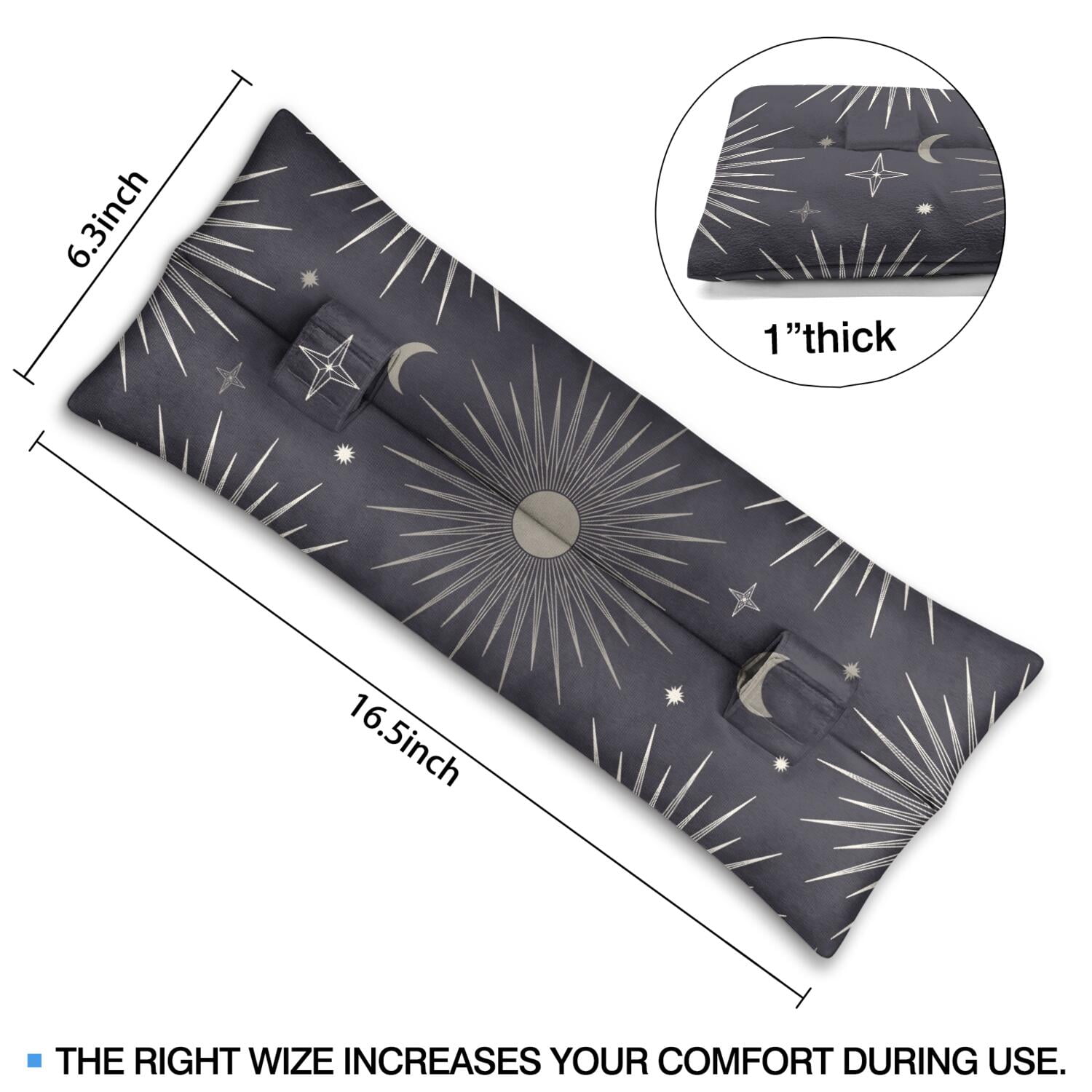 Astrology Print Mastectomy Pillow Car Seatbelt Cushion for Post-Surgery Comfort & Support