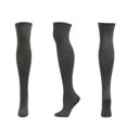 thumbnail image 5 of Mialoley Men Football Socks, Knitting Solid Color Knee-High Tube Elastic Sports Adult Male Long Socks, 5 of 5