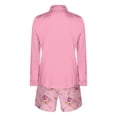 thumbnail image 5 of CEHVOM Women Two Piece Shorts Long Sleeve Cardigan Buttoned Top Floral Printed Sets Clearance, 5 of 5