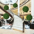thumbnail image 4 of Gymax 2 PCS Artificial Plant Topiary Ball 19'' Faux Decorative Balls for Indoor Outdoor, 4 of 10