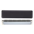 thumbnail image 1 of OULII Instrument de Musique Portable Harmonica en Métal Noir pour Débutants, 1 of 7