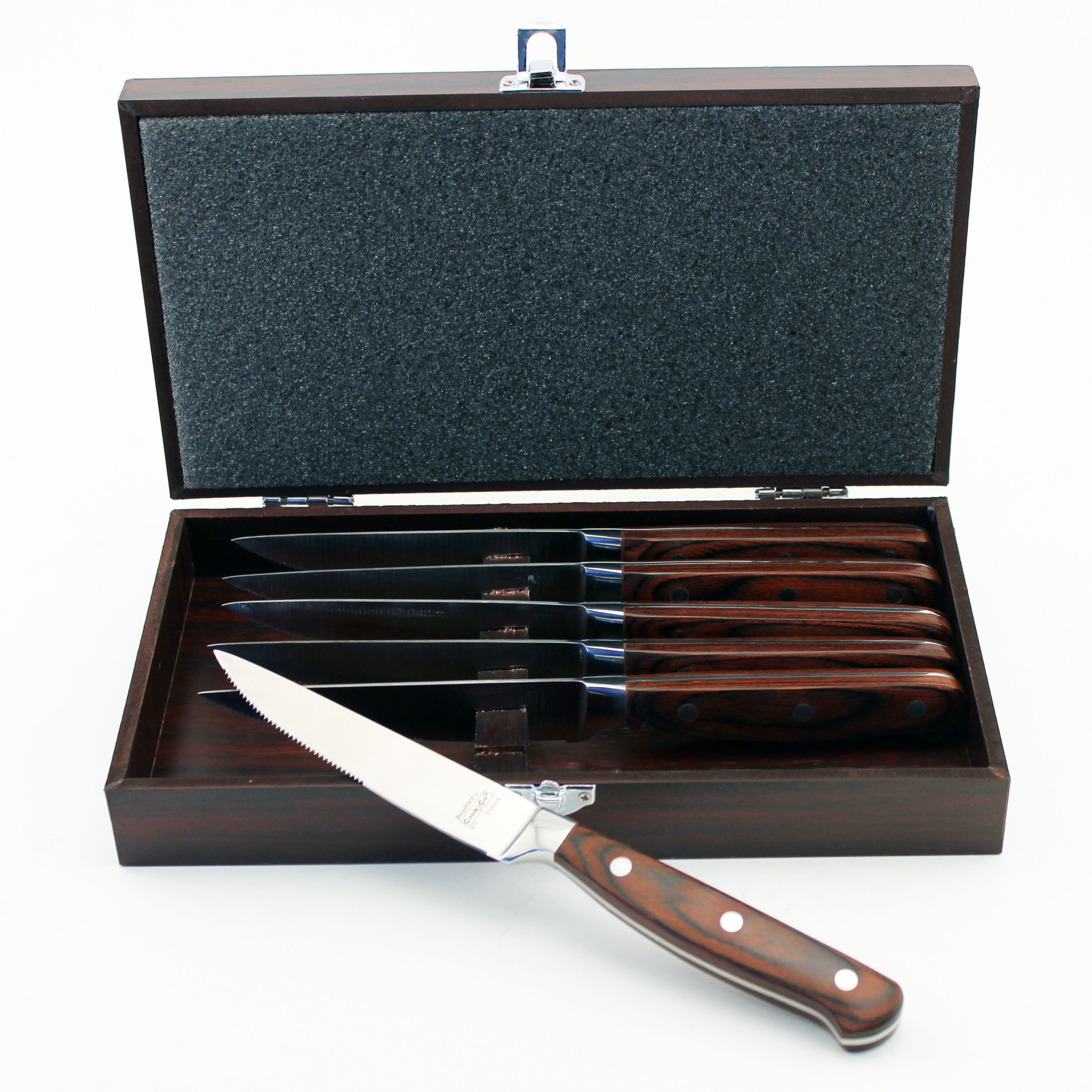 BergHOFF Pakka 14Pc Steak Knife Set with 2x cases 