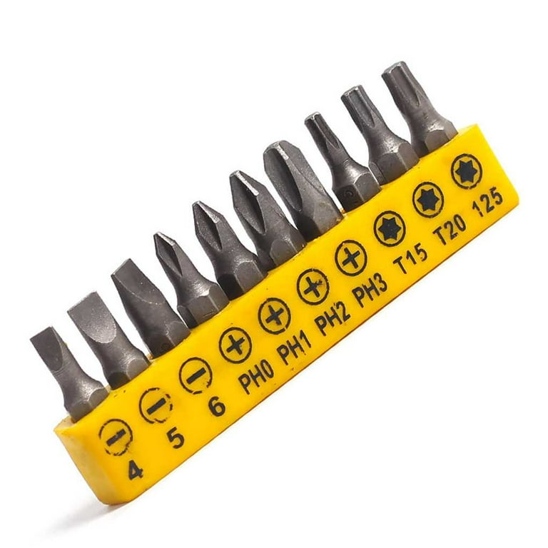 1/4 Mini Double-headed Multifunctional 90 Degree Right Angle L-type double  L-type socket Socket Wrench Screwdriver Sets with 10pcs Bit 