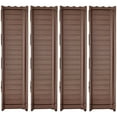 thumbnail image 4 of Modern Home Raised Garden Bed Kit - Stackable Modular Flower/Planter Kit (4'x4' Brown, Single), 4 of 6