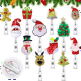 thumbnail image 2 of 12 Pcs Christmas Badge Reel Felt Holder,for Nurse Teacher Doctor Women Men Office Stocking Stuffer Ornament Gifts, 2 of 4