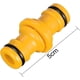 thumbnail image 3 of Paquete de 10 conectores de manguera macho doble extensor para unir tubo de manguera de jardín (amarillo) kaili Sencillez, 3 of 5