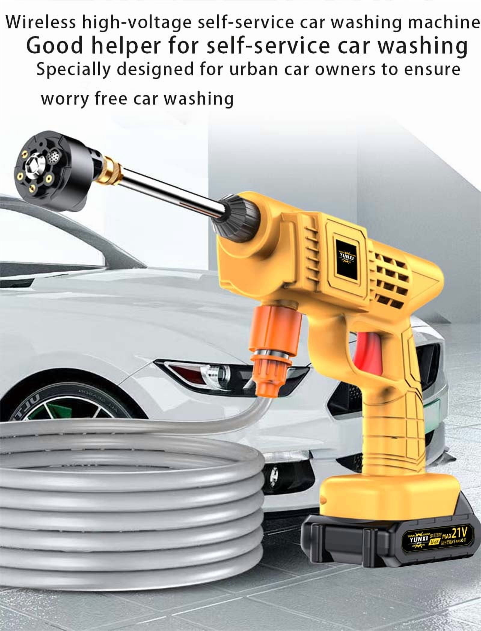 DGB Cordless High Pressure Washer, Portable Rechargeable Power Washer for Car Cleaning, Home Garden and Outdoor Use, Handheld Electric Pressure Washer for Patio, Fence and Vehicle Washing