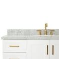 thumbnail image 5 of Ariel Taylor 55 In. Rectangle Sink Vanity With Carrara White Marble Countertop In White, 5 of 10