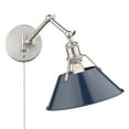 thumbnail image 4 of Golden Lighting Orwell Industrial 1-Light Swing Arm Sconce Pewter Grey Steel, 4 of 5