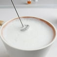 thumbnail image 3 of Electric Milk Mixer Drink Foamer  Milk Coffee Frother Portable Mini Mixer Machine for Latte  Cappuccino  Hot Chocolate  Frappe  Black, 3 of 9