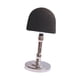 thumbnail image 4 of Soporte para peluca, soporte para cabeza de modelo, soporte decorativo para exhibición de sombreros de mesa con cúpula, soporte de exhibición para cen negro y plateado, 4 of 8
