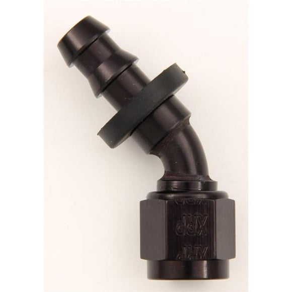 XRP 234512BB No.12 45 deg Push-On Hose End, Black Anodize