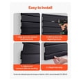 thumbnail image 6 of Slat Wall Paneling 8x4 ft, PVC Garage Slatwall, 32 sq ft Black Modular Wall Panels - Garage Storage & Organization, Workshop, Retail Display, 6 of 9
