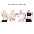 thumbnail image 4 of Sonducket Camiseta sin mangas Tomboy Breast Chaleco Camisa Pecho Binder Trans Adelgazante Ropa interior elástica Vendaje reforzado Mujer Ropa interior Gris L, 4 of 6