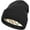 Black, variant on Satin Lined Beanie for Women, Thick Chunky Winter Warm Hat with Silk Inner, Color for Women Skull Cap
