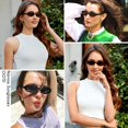 thumbnail image 3 of Gafas de sol mosanana Retro Oval MS52360 para mujer Tortoise, 3 of 7
