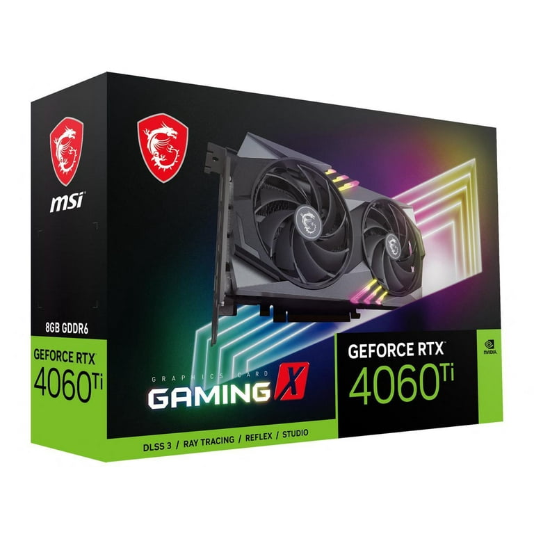 MSI Gaming GeForce RTX 4060 Video Card RTX 4060 GAMING X NV EDITION 8G 