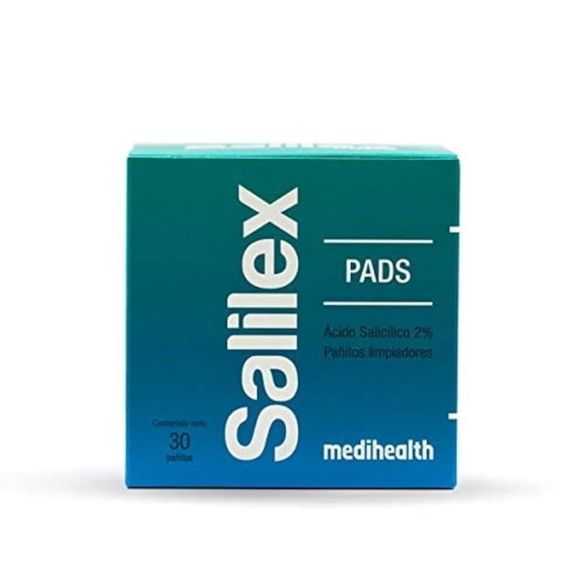 Salilex Pads | Almohadillas Faciales Dermolimpiadoras | Libres de Jabon | Para Piel Grasa Con Tendencia a Acné, Ayuda a Limpiar Poros Abiertos y Reducir Imperfecciones | 30 almohadillas