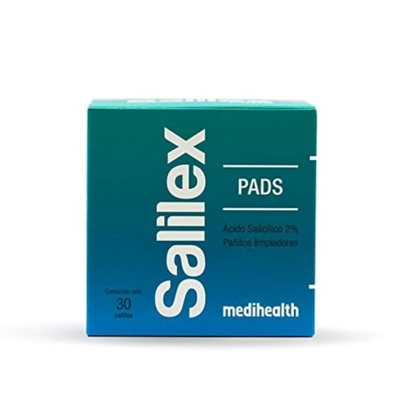 Salilex Pads | Almohadillas Faciales Dermolimpiadoras | Libres de Jabon | Para Piel Grasa Con Tendencia a Acné, Ayuda a Limpiar Poros Abiertos y Reducir Imperfecciones | 30 almohadillas